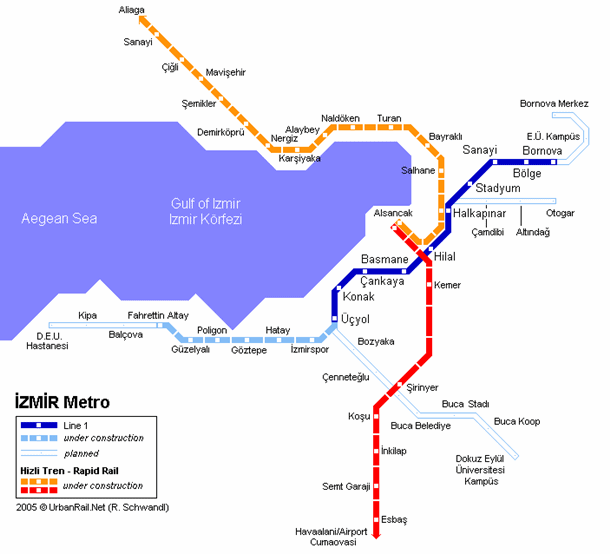 Image result for izmir metro sistemi haritası