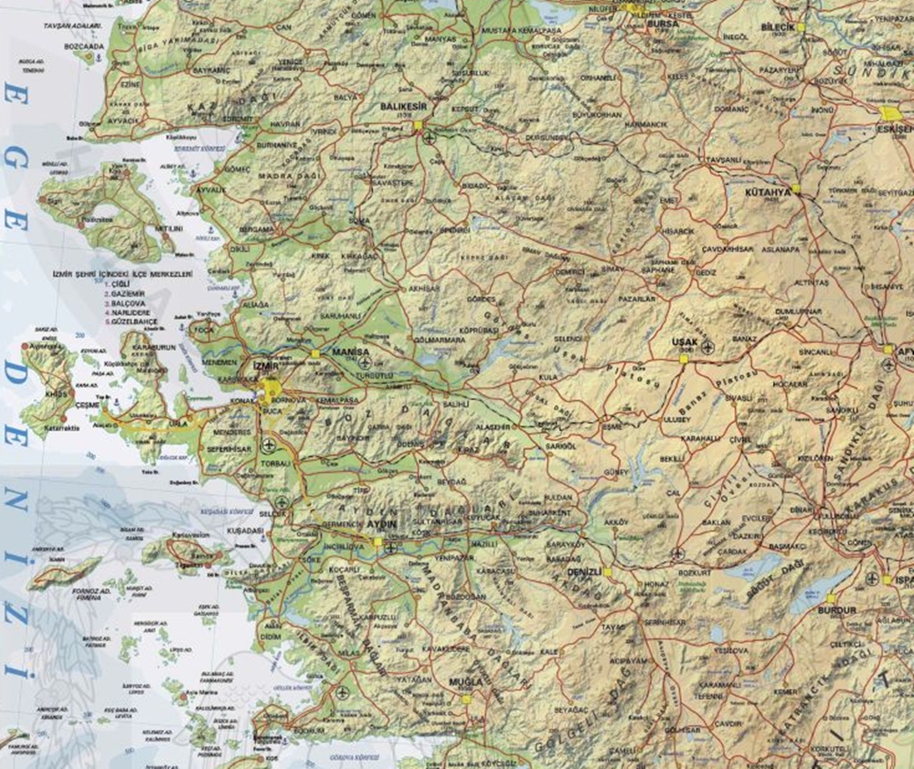 Izmir uydu haritası adres bulma